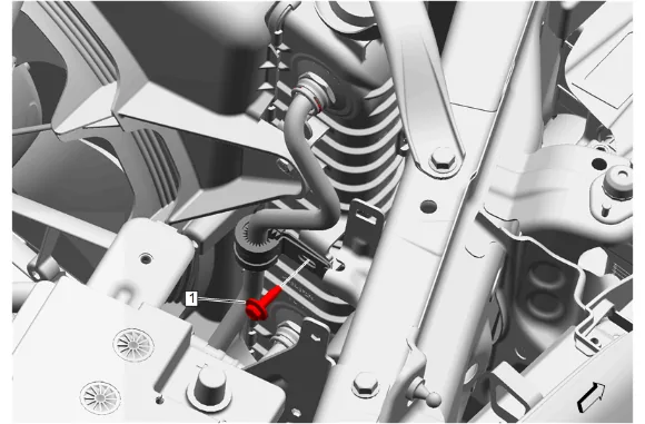 Engine Oil Cooler Connector Replacement - Upper — figure 5