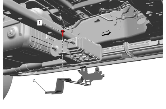 Evaporative Emission Canister Bracket Replacement (Short Wheelbase) — figure 4
