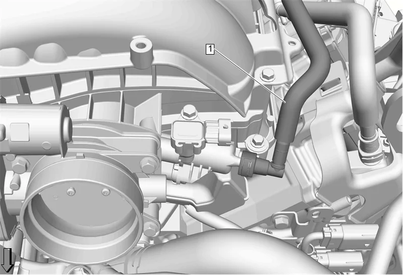 Evaporative Emission Canister Purge Tube Replacement — figure 3