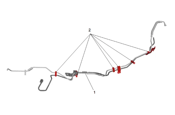 Evaporative Emission Pipe Replacement (Long Wheelbase) — figure 23