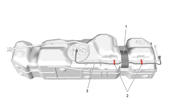 Fuel Feed Hose Replacement - Rear (Long Wheelbase) — figure 7