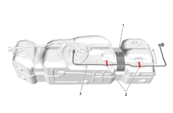 Fuel Feed Hose Replacement - Rear (Short Wheelbase) — figure 7