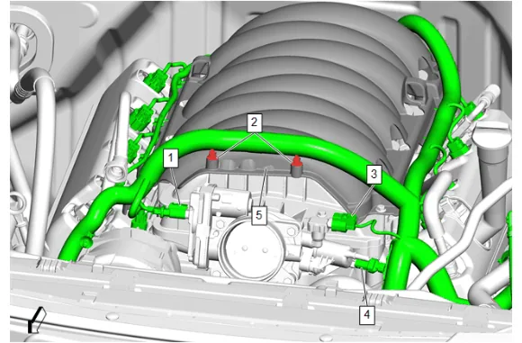 Fuel Feed Pipe Replacement - Engine (L84) — figure 5