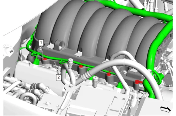 Fuel Feed Pipe Replacement - Engine (L84) — figure 6