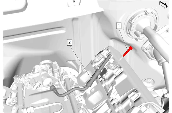 Fuel Feed Pipe Replacement - Engine (L84) — figure 15