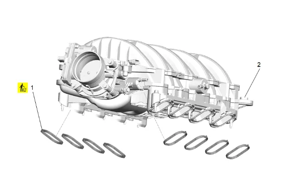 Fuel Feed Pipe Replacement - Engine (L87) — figure 12
