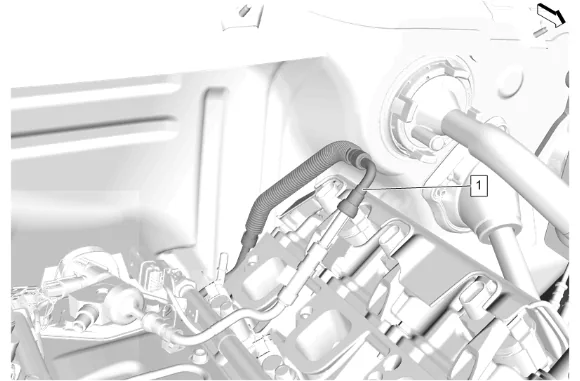 Fuel Feed Pipe Replacement - Engine (L87) — figure 14
