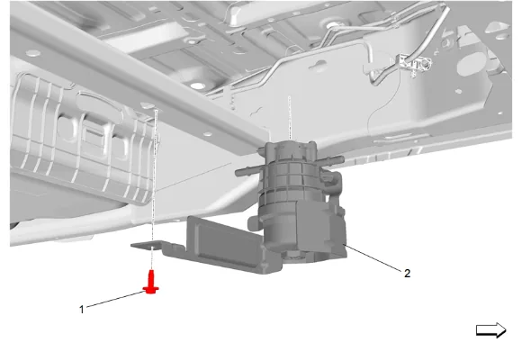 Fuel Filter Assembly Replacement (Long Wheelbase) — figure 3
