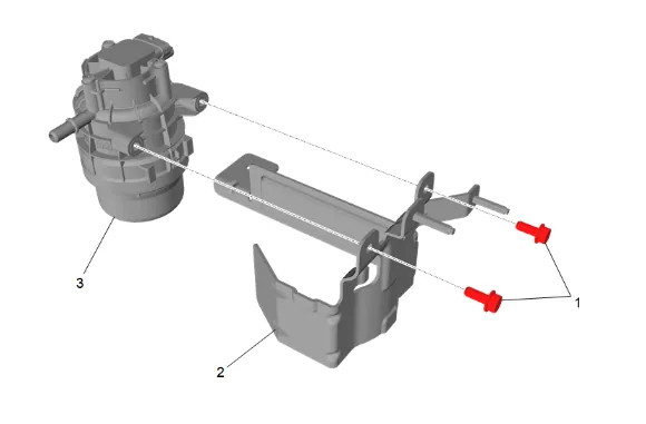 Fuel Filter Assembly Replacement (Long Wheelbase) — figure 4