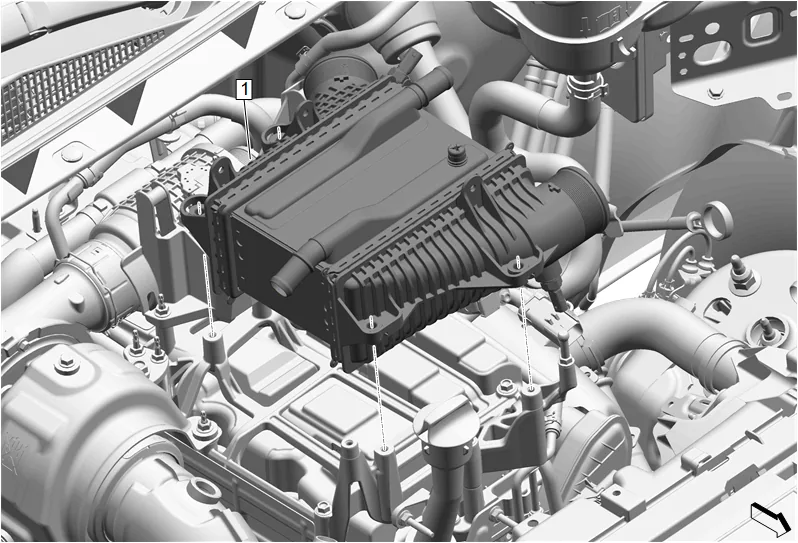 Fuel Injector Fuel Return Hose Bracket Replacement — figure 18