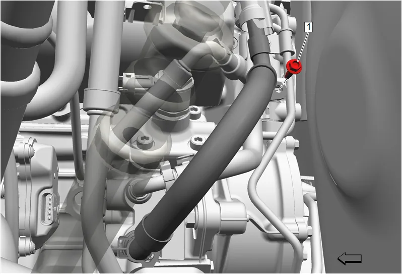 Fuel Injector Fuel Return Hose Bracket Replacement — figure 30