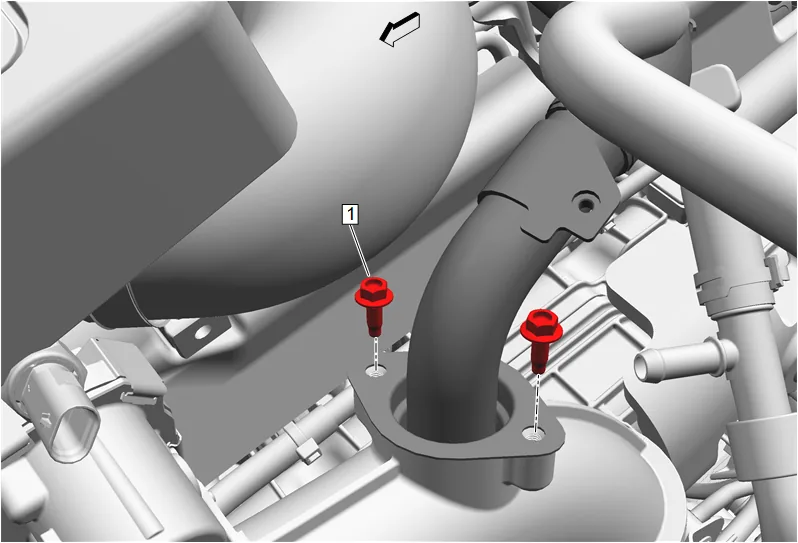 Fuel Injector Fuel Return Pipe Replacement — figure 10
