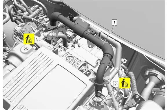 Fuel Injector Fuel Return Pipe Replacement — figure 11