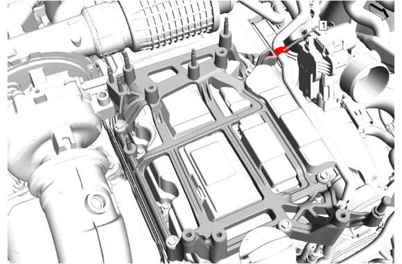 Fuel Injector Fuel Return Pipe Replacement — figure 25