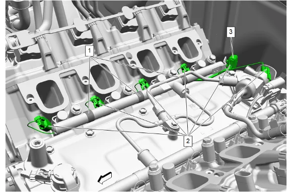 Fuel Injector Wiring Harness Replacement - Bank 2 (L87) — figure 14