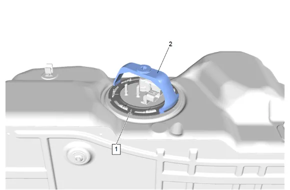 Fuel Level Sensor Replacement (Long Wheelbase) (1) — figure 8