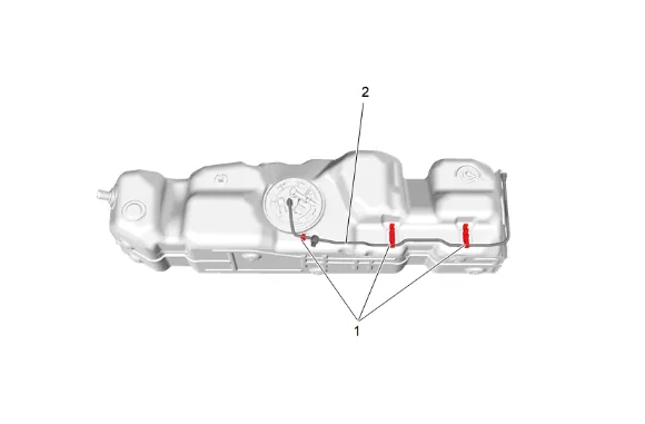 Fuel Level Sensor Replacement (Long Wheelbase) — figure 10