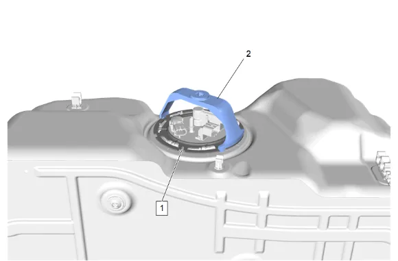 Fuel Level Sensor Replacement (Long Wheelbase) — figure 11
