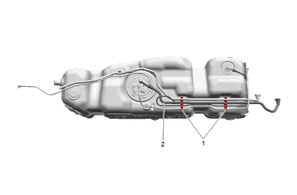 Fuel Level Sensor Replacement (Short Wheelbase) — figure 9