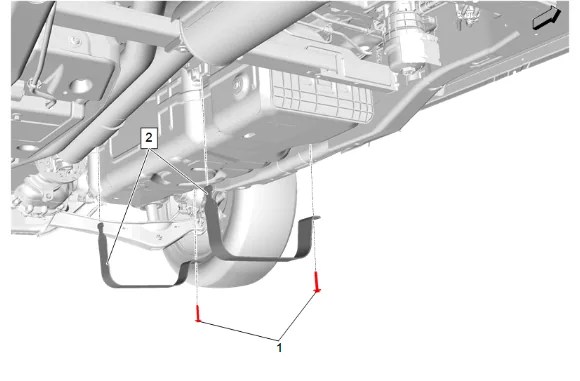 Fuel Level Sensor Replacement (Short Wheelbase) (1) — figure 4