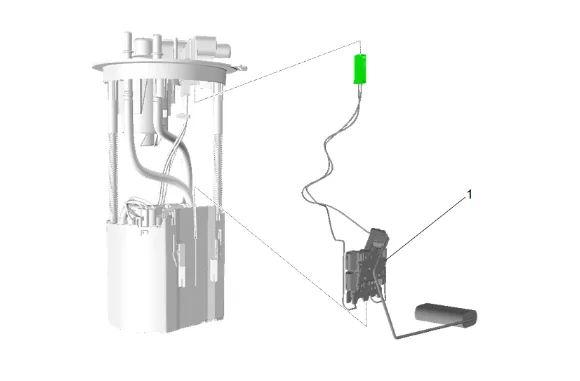 Fuel Level Sensor Replacement (Short Wheelbase) (1) — figure 10