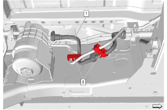 Fuel Pressure Sensor Replacement (Long Wheelbase) (1) — figure 1
