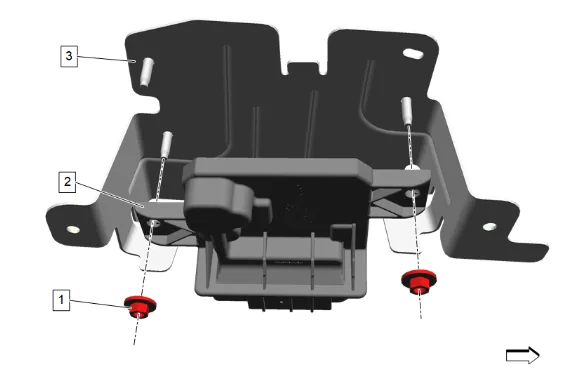 Fuel Pump Power Control Module Replacement — figure 2