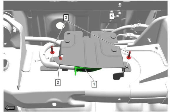 Fuel Pump Power Control Module Replacement (1) — figure 1