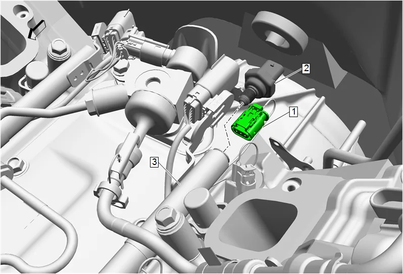 Fuel Rail Pressure Sensor Replacement (L87) — figure 14