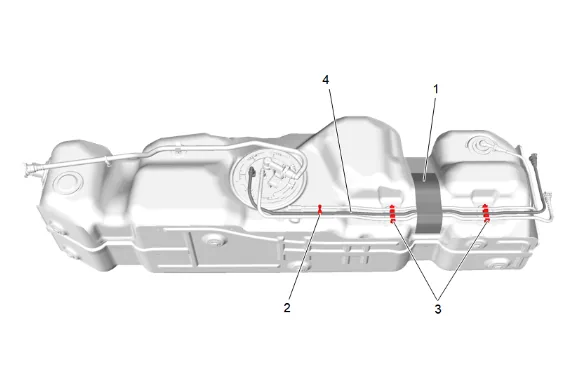 Fuel Return Hose Replacement (Long Wheelbase) — figure 7
