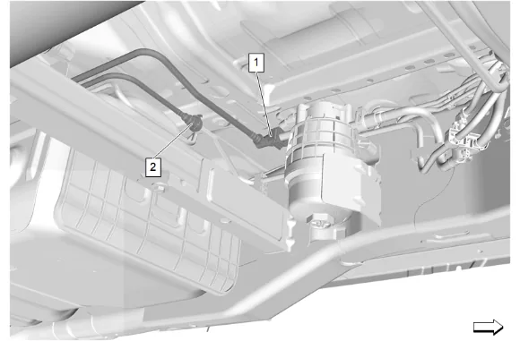 Fuel Return Hose Replacement (Short Wheelbase) — figure 2