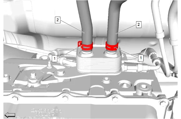 Fuel Return Pipe Replacement - Front — figure 10