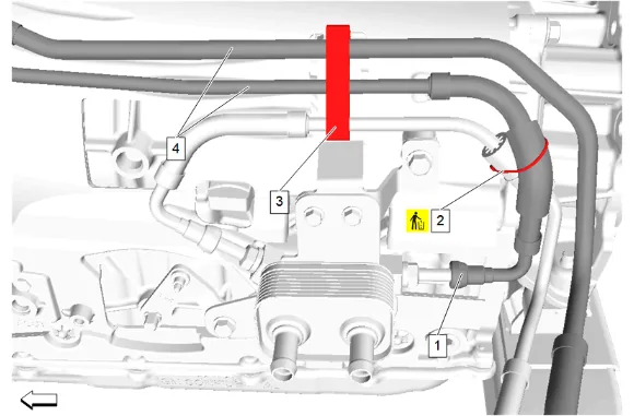 Fuel Return Pipe Replacement - Front — figure 12