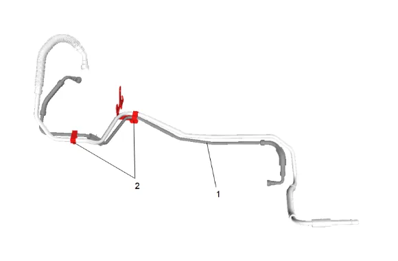 Fuel Return Pipe Replacement - Front — figure 14