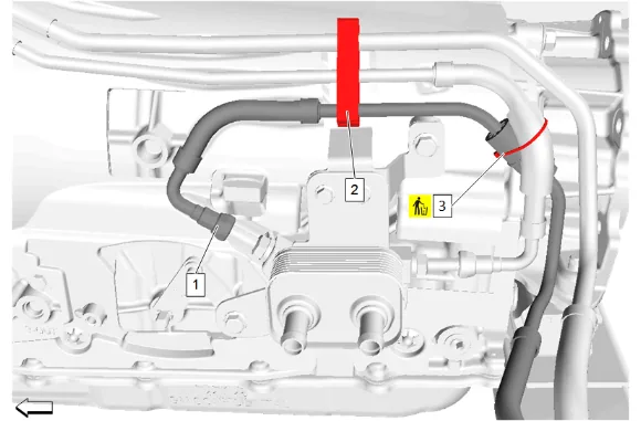 Fuel Return Pipe Replacement - Rear (Long Wheelbase) — figure 1