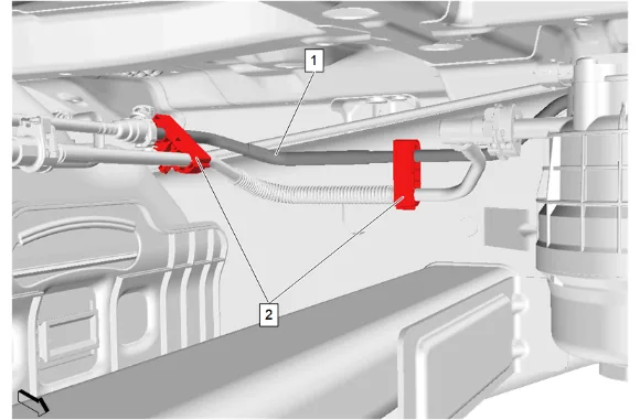 Fuel Return Pipe Replacement - Rear (Long Wheelbase) — figure 4