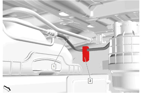 Fuel Return Pipe Replacement - Rear (Short Wheelbase) — figure 4