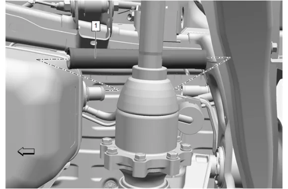 Fuel Tank Filler Hose Replacement (Lower) — figure 2
