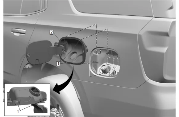 Fuel Tank Filler Pipe Replacement — figure 2
