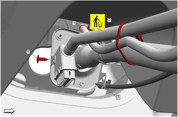 Fuel Tank Filler Pipe Replacement — figure 5