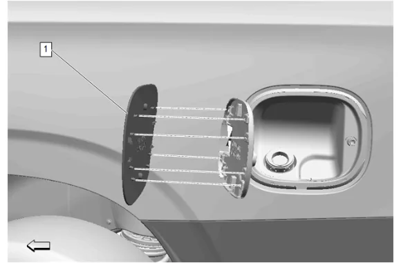 Fuel Tank Filler Pipe Replacement (1) — figure 1