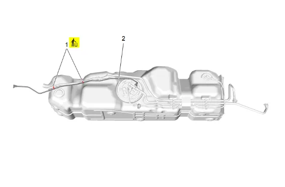 Fuel Tank Filler Vent Hose Replacement (Long Wheelbase) — figure 7