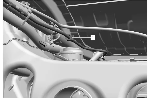 Fuel Tank Filler Vent Hose Replacement (Short Wheelbase) — figure 5