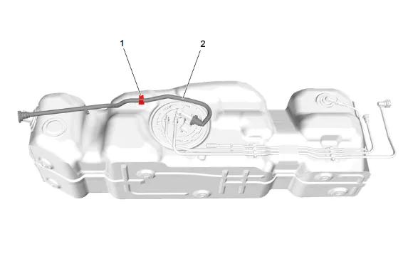Fuel Tank Filler Vent Hose Replacement (Short Wheelbase) (1) — figure 7
