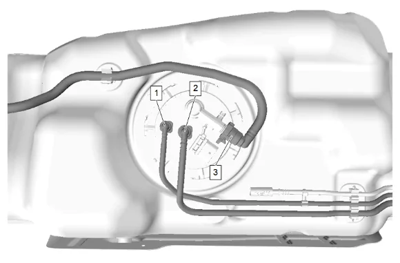 Fuel Tank Fuel Pump Module Replacement (Short Wheelbase) (1) — figure 7
