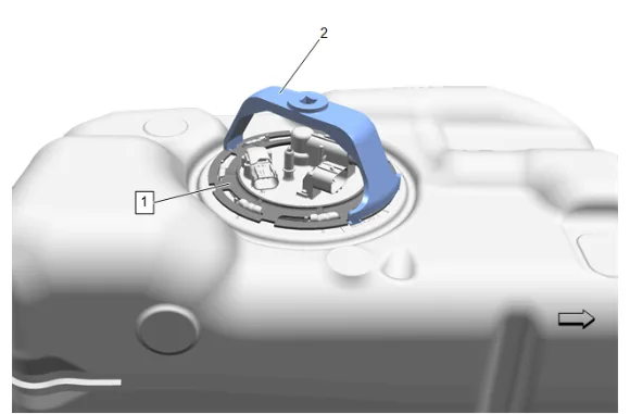 Fuel Tank Fuel Pump Module Replacement (Short Wheelbase) — figure 12