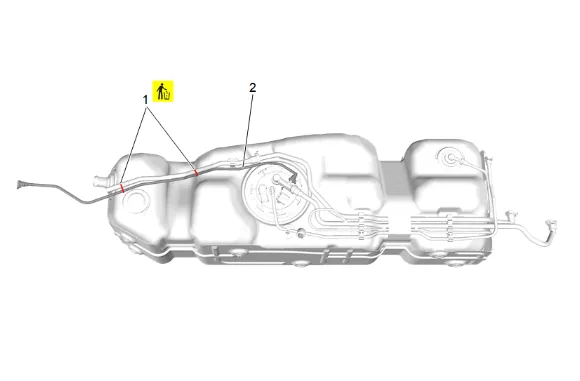 Fuel Tank Replacement (Short Wheelbase) — figure 14