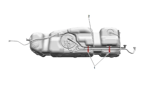 Fuel Tank Replacement (Short Wheelbase) — figure 17