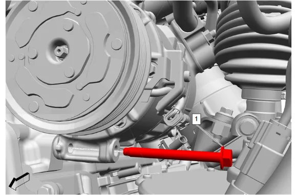 Generator and Drive Belt Tensioner Bracket Replacement — figure 15