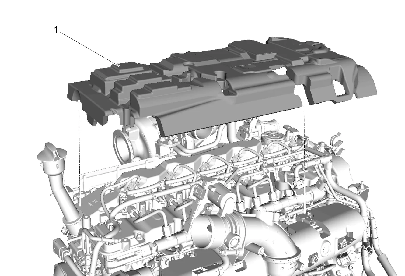 High Pressure Diesel Fuel Feed to Injector Pipe Replacement — figure 28